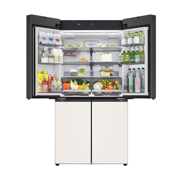 LG 디오스 AI 오브제컬렉션 더블매직스페이스 4도어 냉장고 M876GBB232.AKOR [871L,베이지] 