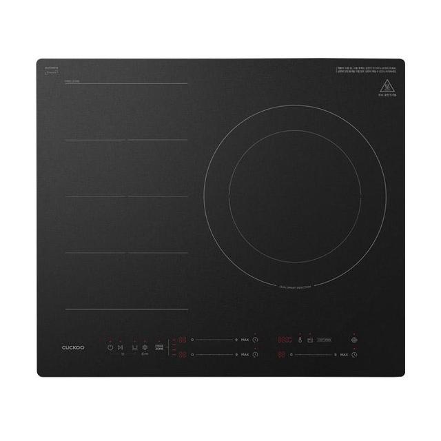 3구 인덕션 스탠딩 CIR-HP302FB (150mm / 쉐프스틱 프리존 / 무광 블랙)