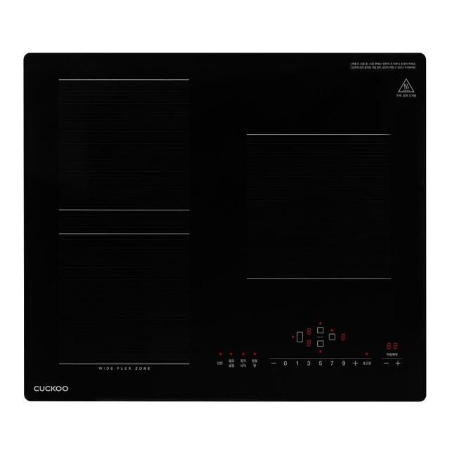 3구 인덕션 스탠딩 CIR-F302FB (87mm / 무광글라스 / 와이드플렉스존)