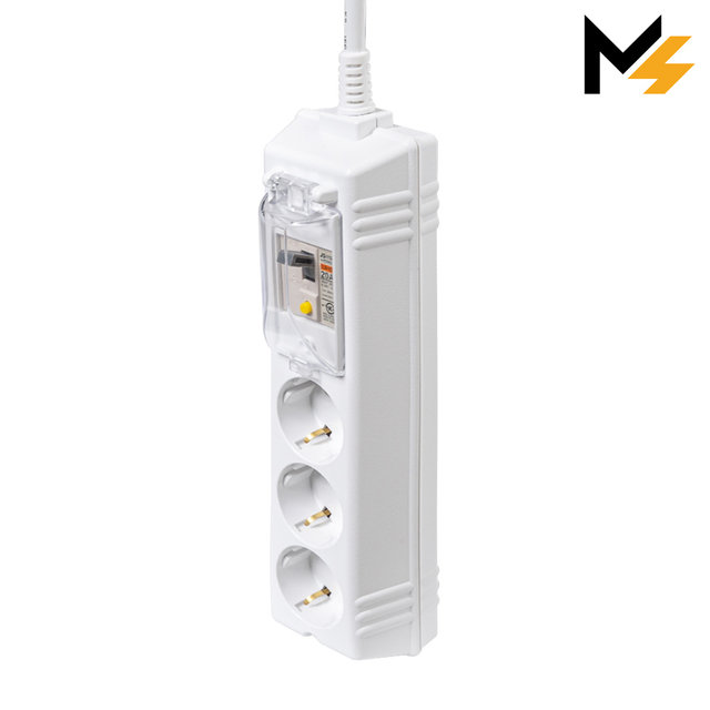 슬림플러그 국산 고용량 에어컨 히터 세탁기 과부하차단 누전차단 3구 3m