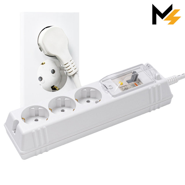 슬림플러그 국산 고용량 에어컨 히터 세탁기 과부하차단 누전차단 3구 3m