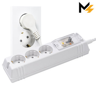 슬림플러그 국산 고용량 에어컨 히터 세탁기 과부하차단 누전차단 3구 1.5m