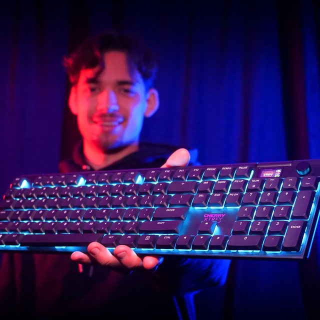 체리 엑스트리파이 MX 10.1 LP 8K 무선 게이밍 키보드 (블랙/실버)