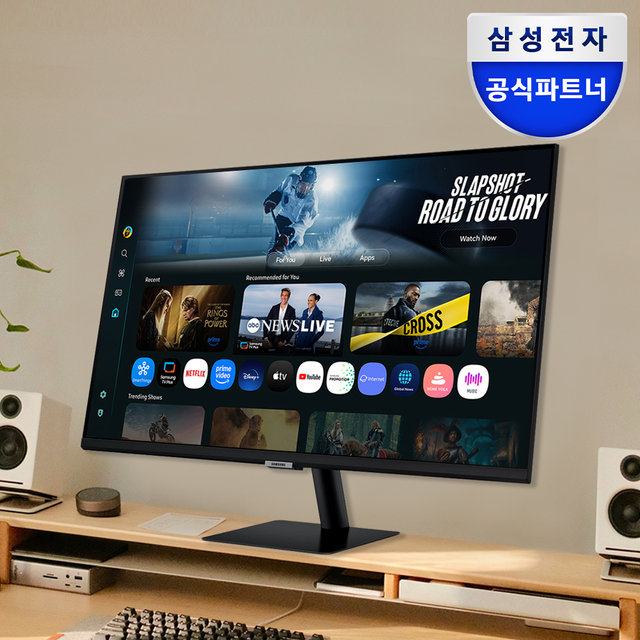 삼성전자 스마트모니터 M7 LS32FM700 블랙 80cm(32인치) UHD 4K 모니터 LS32FM700UKXKR