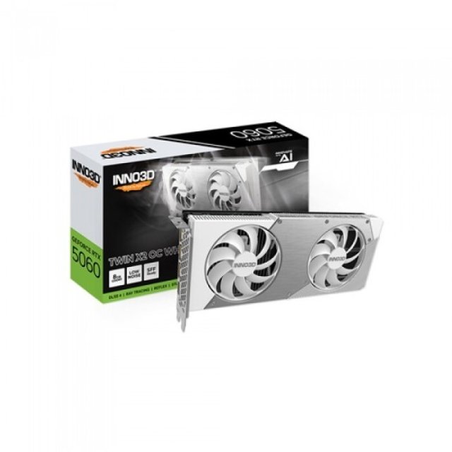 INNO3D 지포스 RTX 5060 OC D7 8GB TWIN X2 White 그래픽카드