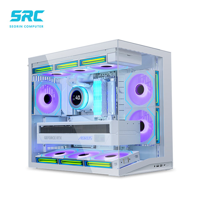  서린컴퓨터 AMD 9800X3D_RAM 32GB_리안리 O11D MINI V2 CL팬 화이트 반본체PC