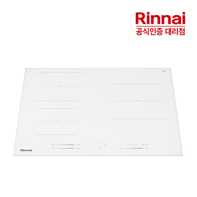 [전국무료설치] 린나이 3구 인덕션 전기레인지 IHLW634EX 유로케라 화이트글라스 3,400W HM