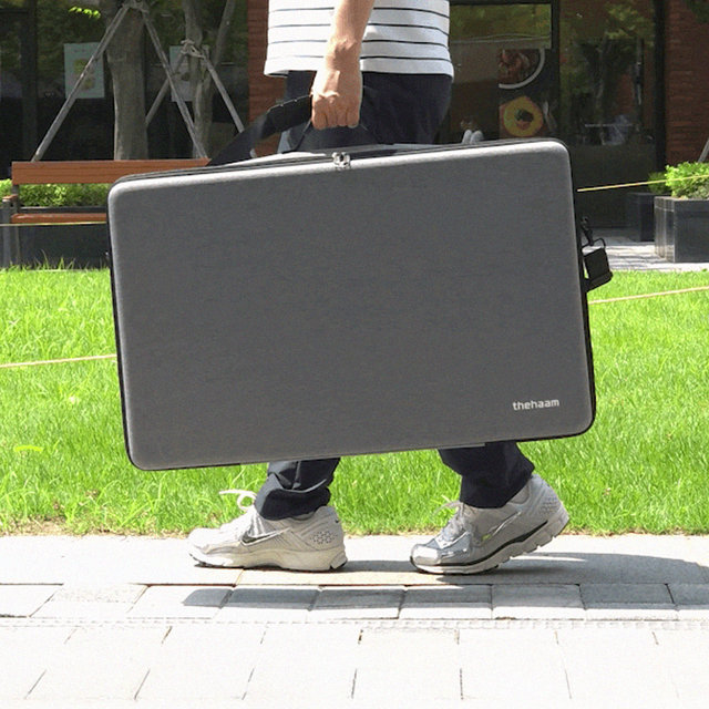 스마트 TV 구글5.0 81cm(32인치) QLED 야외 캠핑 무선 휴대용 포터블+케이스