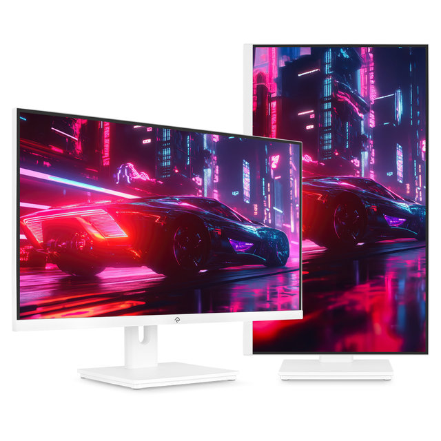 래안텍 PANTHEON QA2720S 나노IPS 120 QHD USB-C 화이트 멀티스탠드