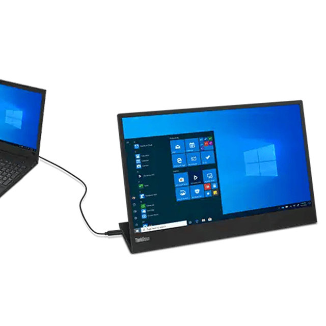 레노버 39.6cm (15.6형) FHD 휴대용 모니터 노트북 보조 모니터 ThinkVision M15