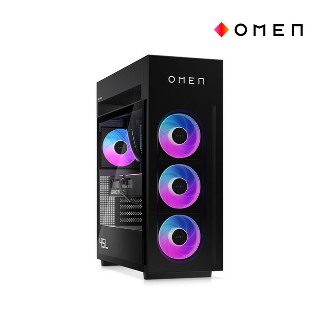 최종1249만/HP OMEN 45L GT23-0000KL 라이젠9-9950X3D/RTX5090/128GB/4TB/DOS/3년워런티 게이밍 PC 컴퓨터 본체