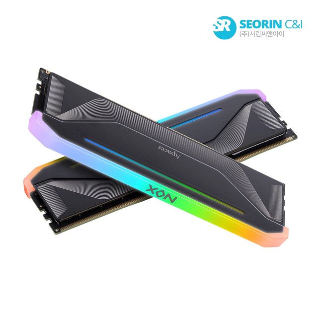 [서린공식] Apacer DDR5-6000 CL38 NOX RGB BLACK 패키지 (64GB(32Gx2))