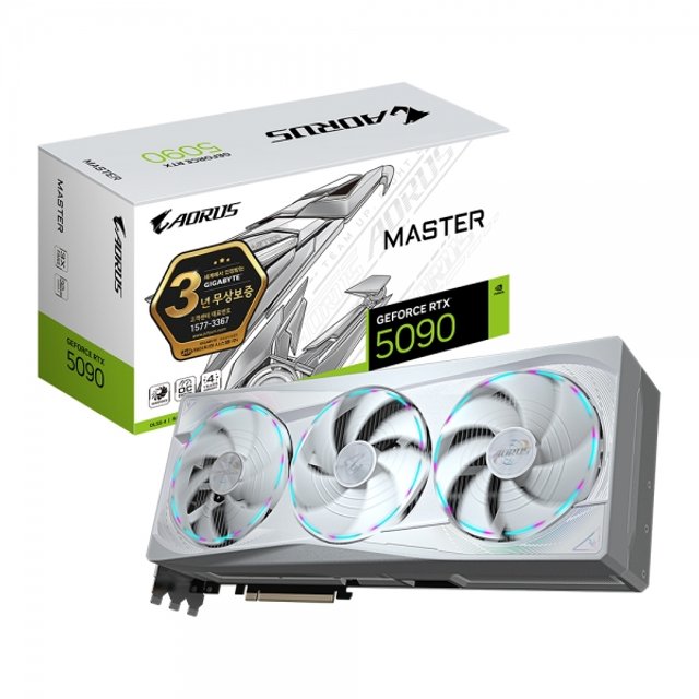 GIGABYTE AORUS 지포스 RTX 5090 MASTER ICE D7 32GB 제이씨현_VGA