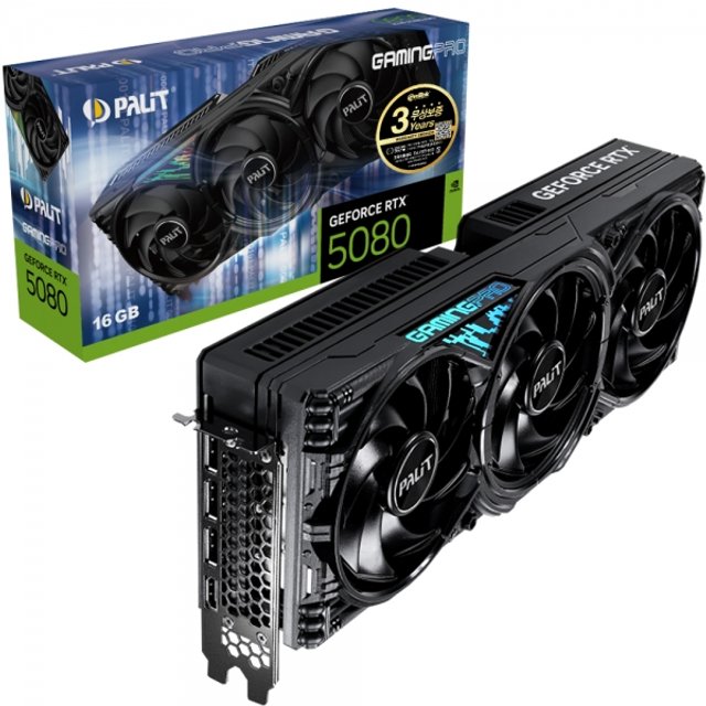 PALIT 지포스 RTX 5080 GAMINGPRO D7 16GB 이엠텍_VGA