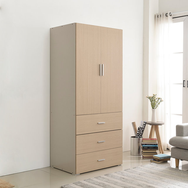  장인가구 비트 800 3단서랍 옷장 행거형