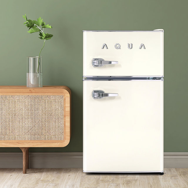 Haier 하이얼 아쿠아 미드센츄리모던 소형 미니 레트로 냉장고 ART82MDCLI 82L 방문설치