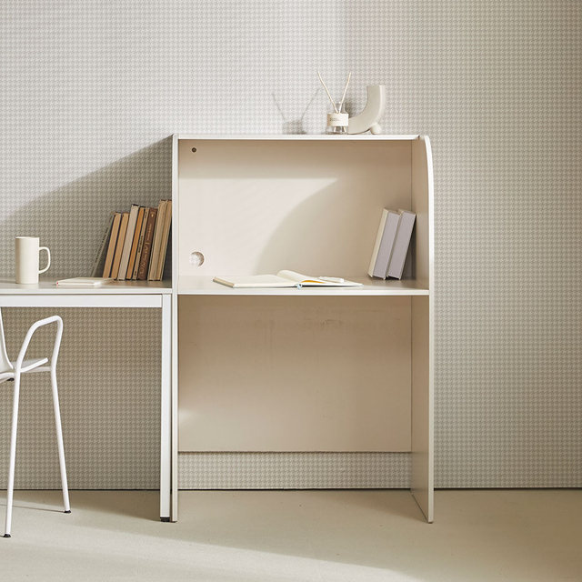  장인가구 토모 집중력 1인용 독서실 책상 일체형 800