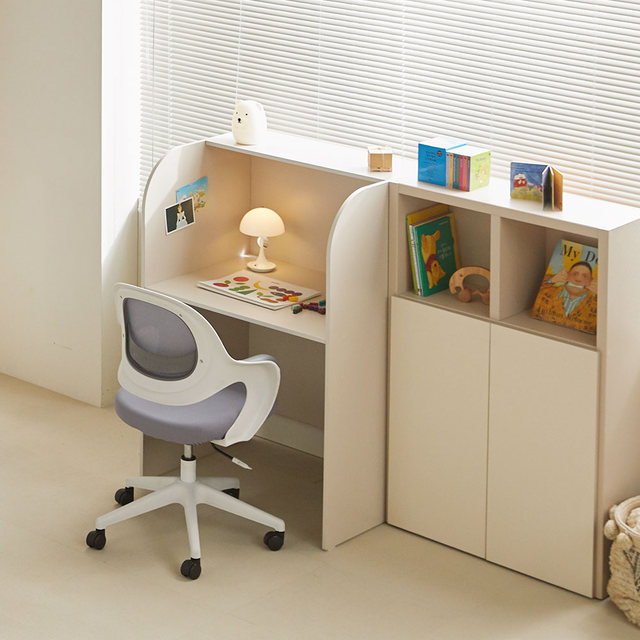  장인가구 토모 집중력 1인용 독서실 책상 일체형 800