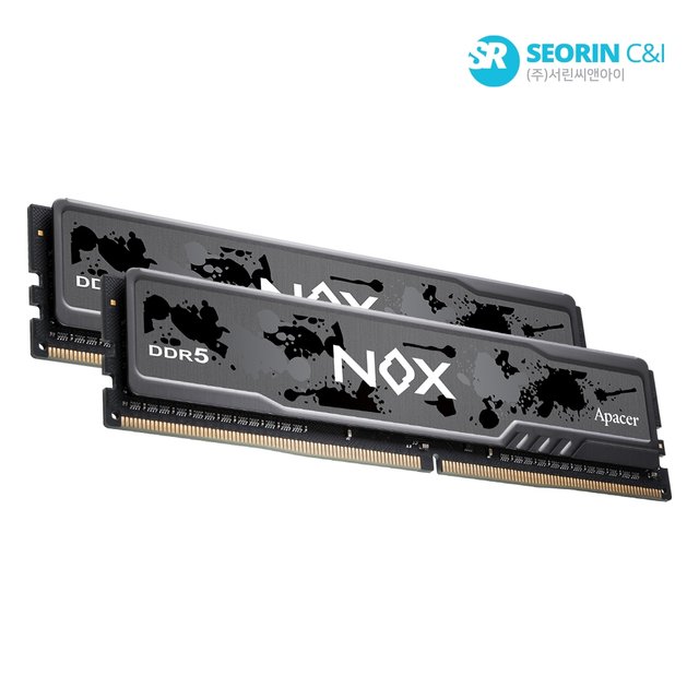 [서린공식] Apacer DDR5-5200 CL40 NOX BLACK 패키지 (64GB(32Gx2))