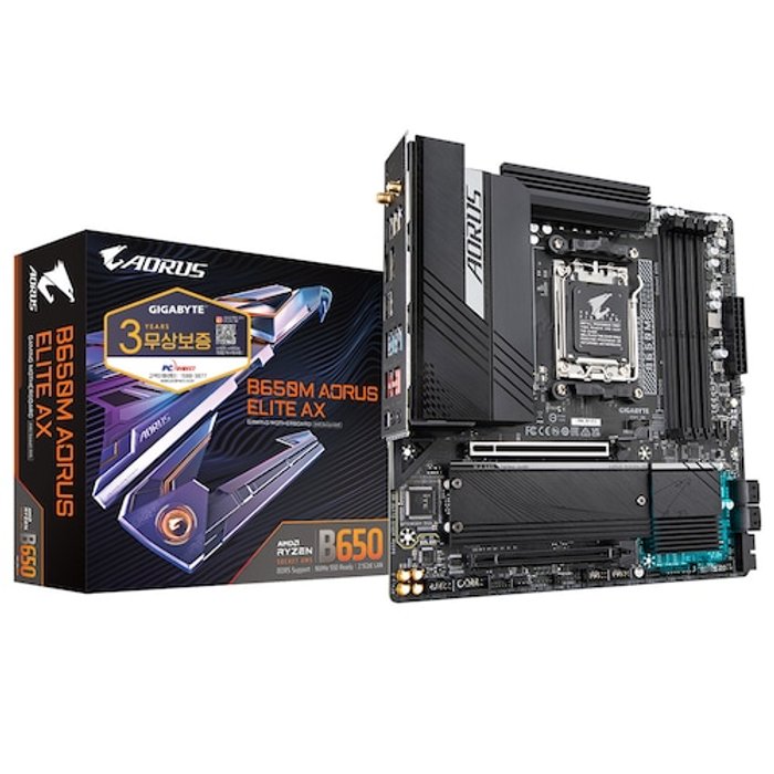 기가바이트 GIGABYTE B650M AORUS ELITE AX ICE 피씨디렉트