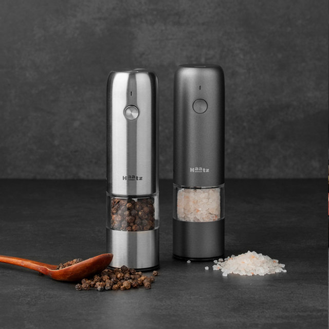 하츠 그라페퍼 전동그라인더_다크그레이_후추그라인더