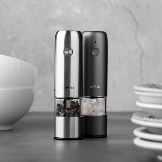 하츠 그라페퍼 전동그라인더_다크그레이_후추그라인더