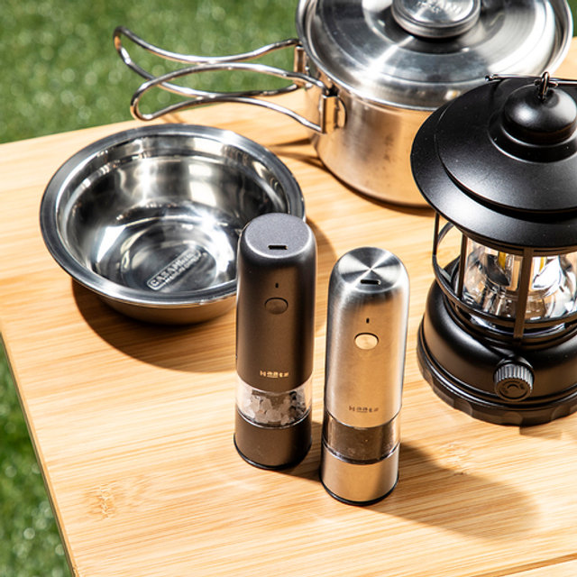 하츠 그라페퍼 전동그라인더_다크그레이_후추그라인더