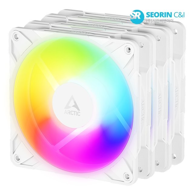 [서린공식] ARCTIC P12 Pro ARGB 리버스 화이트 3팩
