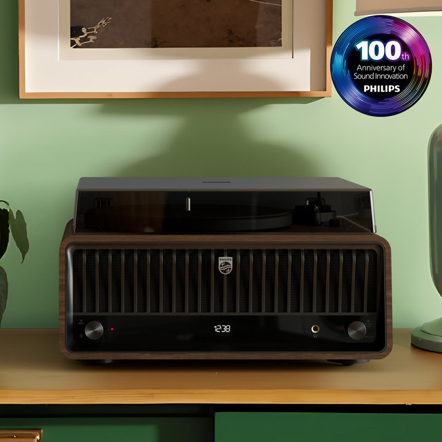 필립스 센추리 올인원 LP 턴테이블 THE TINA TAV9000 블루투스 스피커