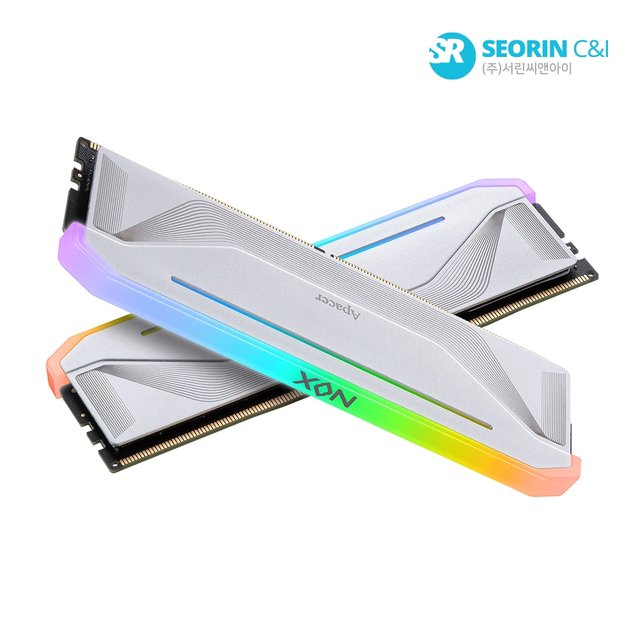 [서린공식] Apacer DDR5-5200 CL40 NOX RGB SILVER 패키지 (64GB(32Gx2))