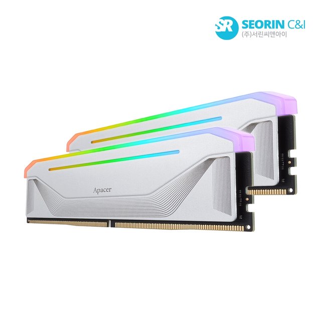 [서린공식] Apacer DDR5-6000 CL38 NOX RGB SILVER 패키지 (32GB(16Gx2))