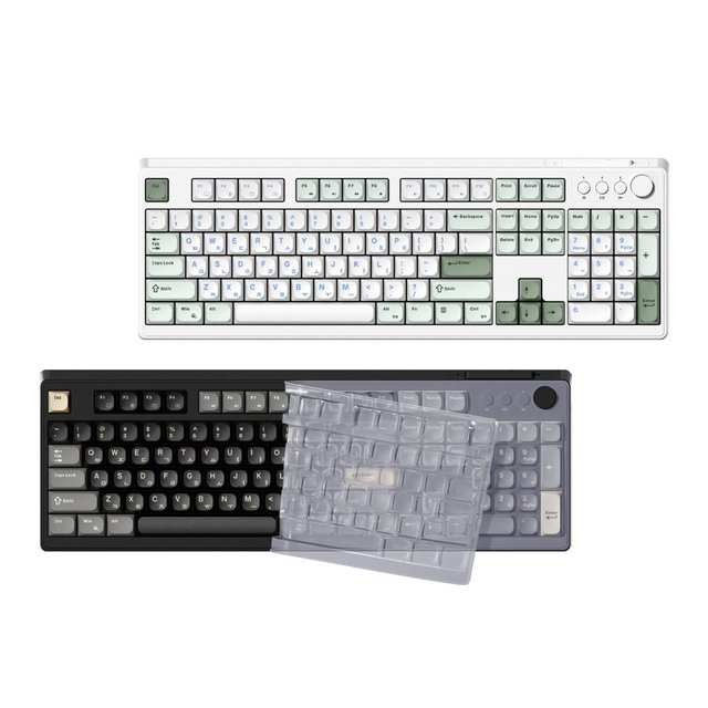 GK101 OfficeMaster 저소음 멤브레인 키보드(말차라떼)