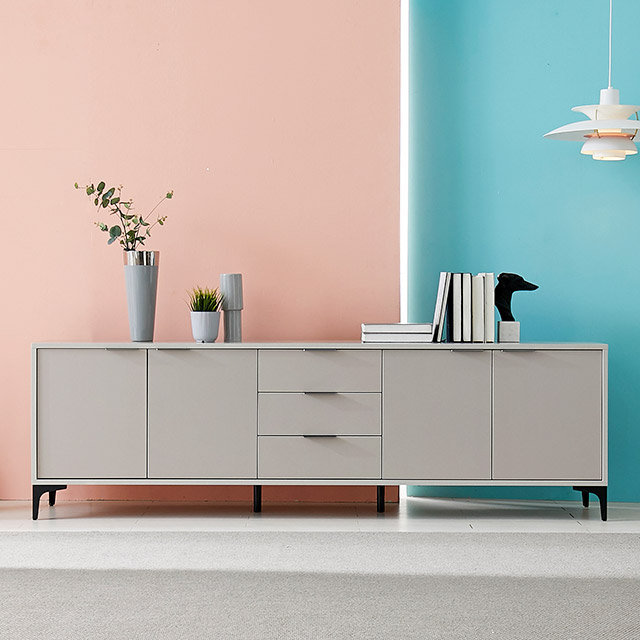 [착불배송 상세확인] G5312 3단 서랍 수납거실장 2100 4colors