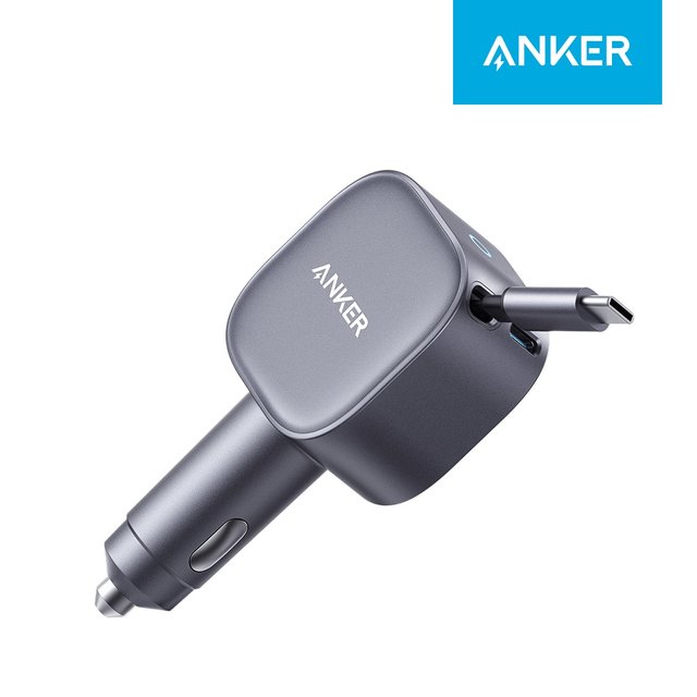 ANKER 나노 75W 2포트 차량용 고속 충전기 (C타입 케이블 일체형) A2738
