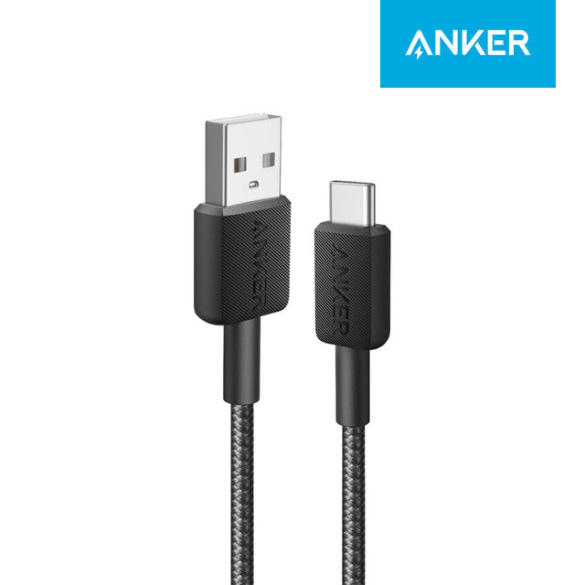 앤커 A81H6 322 USB-A to USB-C 케이블 180cm 블랙