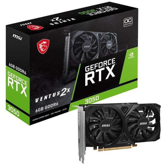 MSI 지포스 RTX 3050 벤투스 2X E OC D6 6GB 그래픽카드