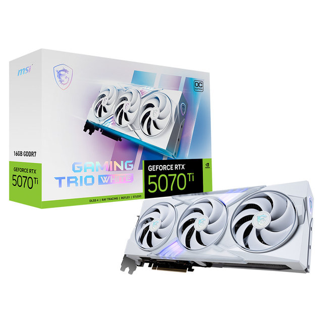  MSI 지포스 RTX 5070 Ti 게이밍 트리오 OC 화이트 D7 16GB 트라이프로져4_VGA