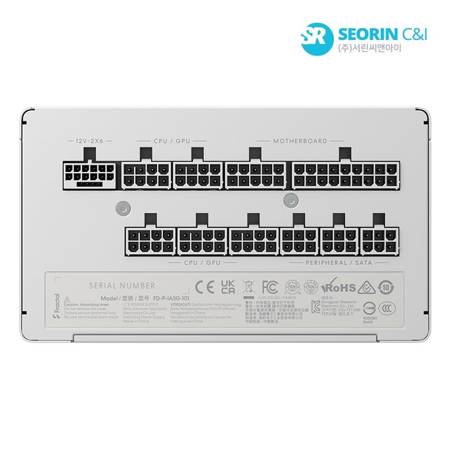 [서린공식] 프렉탈디자인 Ion 3 1000W 80PLUS골드 화이트