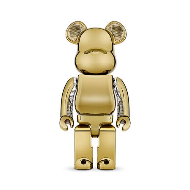 BEARBRICK Audio 베어브릭 400% Chrome 블루투스 스피커