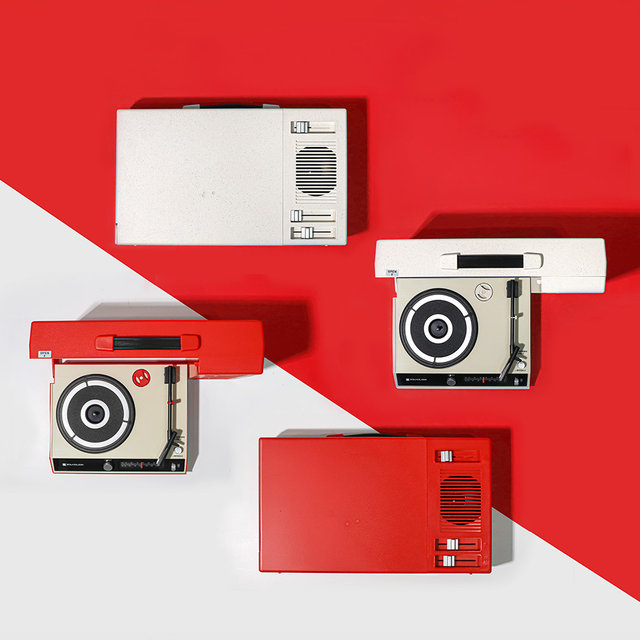 레트로 감성 턴테이블 1970년대 스타일 포터블 양방향 블루투스 LP 턴테이블 사운드룩 LP007LP _바이닐