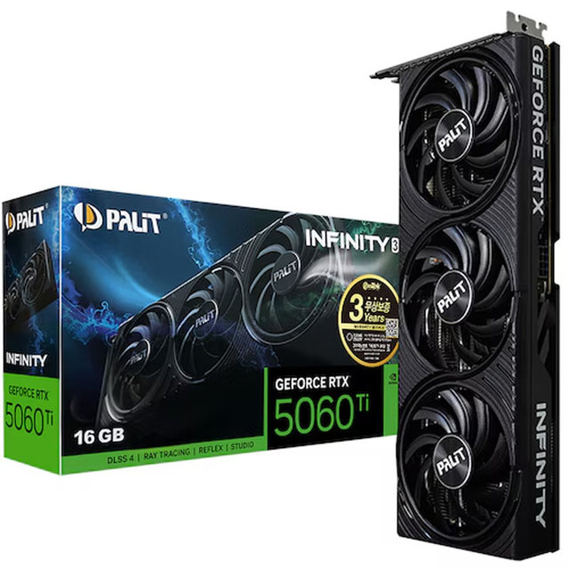PALIT 지포스 RTX 5060 Ti INFINITY 3 D7 16GB 이엠텍.*