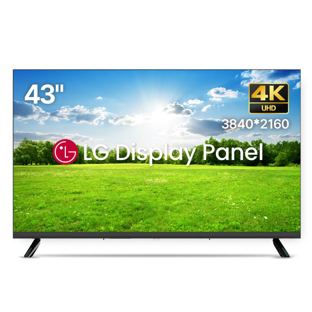 위드라이프 109cm(43인치) TV 4K UHD 대기업정품패널 티비_기사방문 상하좌우 벽걸이설치