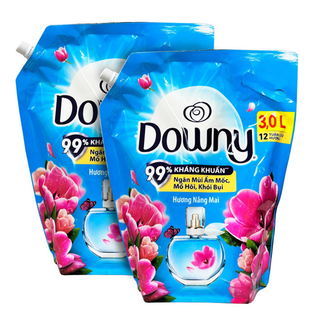 베트남 다우니 고농축 섬유유연제 선라이즈 프레쉬 3L 리필 2개