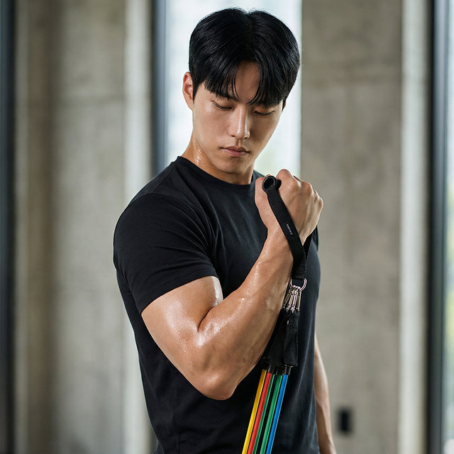 멀티 튜빙밴드 세트 고무 운동 헬스 탄력 저항 라텍스 홈트레이닝 기구 근력