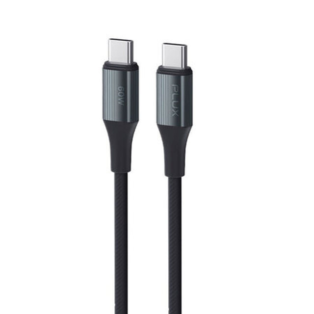 플럭스 꼬임방지 60W 케이블 3M C to C 블랙