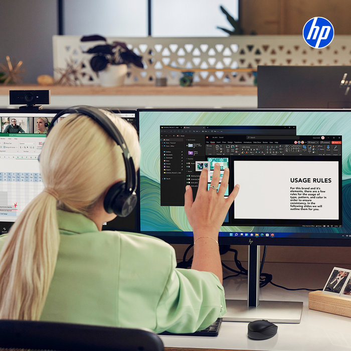 HP HP 엘리트디스플레이 E24t G5 6N6E6AA 터치 FHD 24형 모니터 IPS 피벗 틸트 스위블 높낮이조절 AS3년