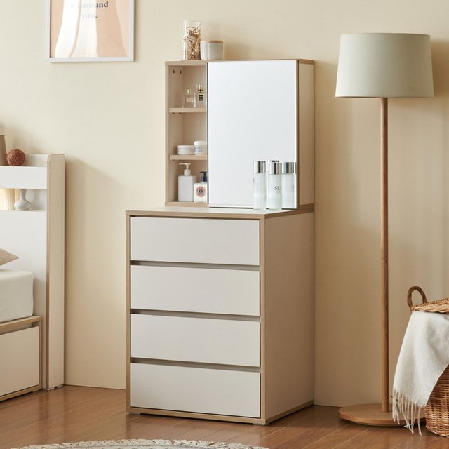 수납거울 서랍장 화장대세트 60cm P00000YF