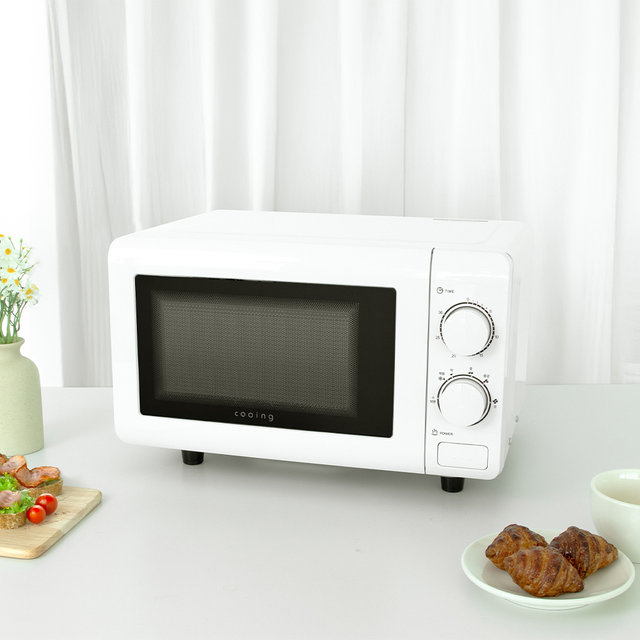 플랫전자렌지 MC-201FL 화이트 무회전 전자랜지 미니 소형