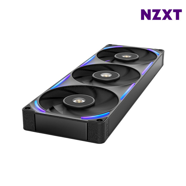 NZXT F360X 블랙 일체형 시스템팬 RGB쿨링팬