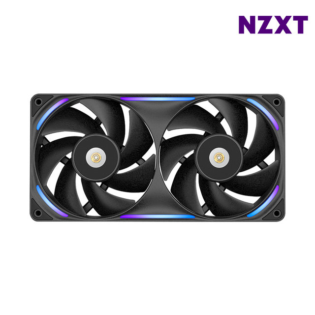 NZXT F240X 블랙 일체형 시스템팬 RGB쿨링팬